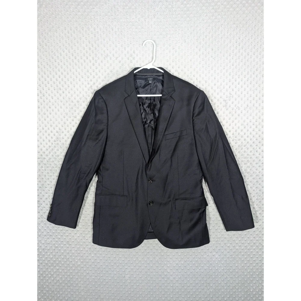 J. Crew Ludlow Blazer Men's 44R Loro Piana Super 130's Wool Navy Blue Sport Coat